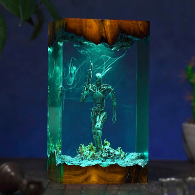 T-800 The Terminator Cyberdyne Systems Model 101 Resin Lamp