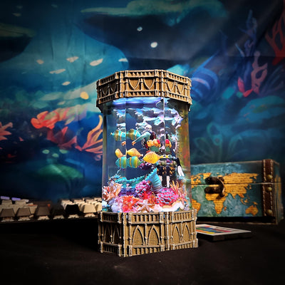 Scuba Diver Ocean Diorama Resin Lamp