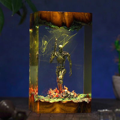 T-800 The Terminator Cyberdyne Systems Model 101 Resin Lamp