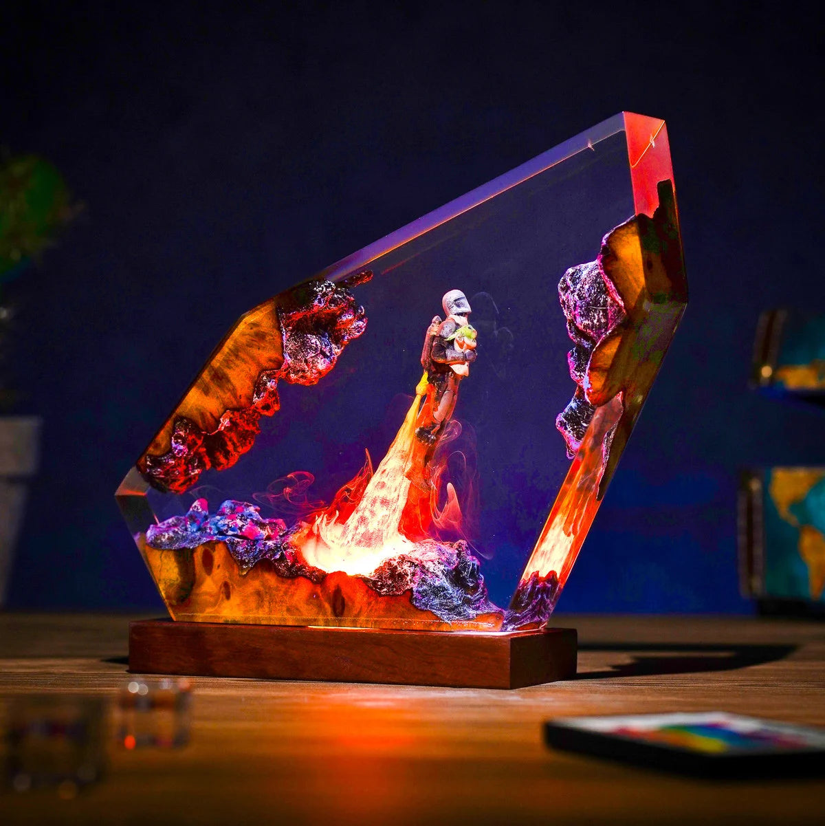 Mando The Mandalorian & Grogu Resin Lamp