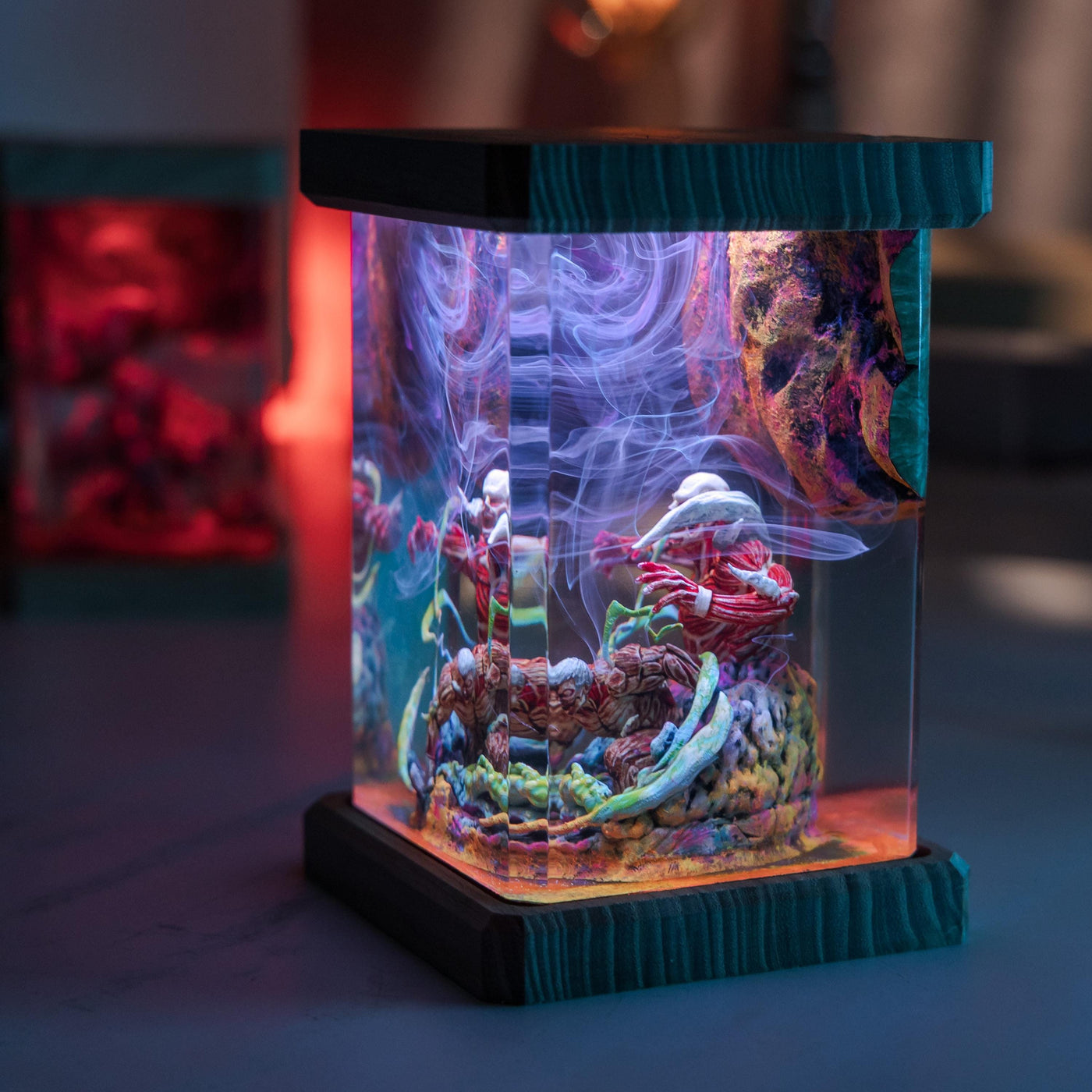 Attack on Titan Colossal & Armored Resin Lamp