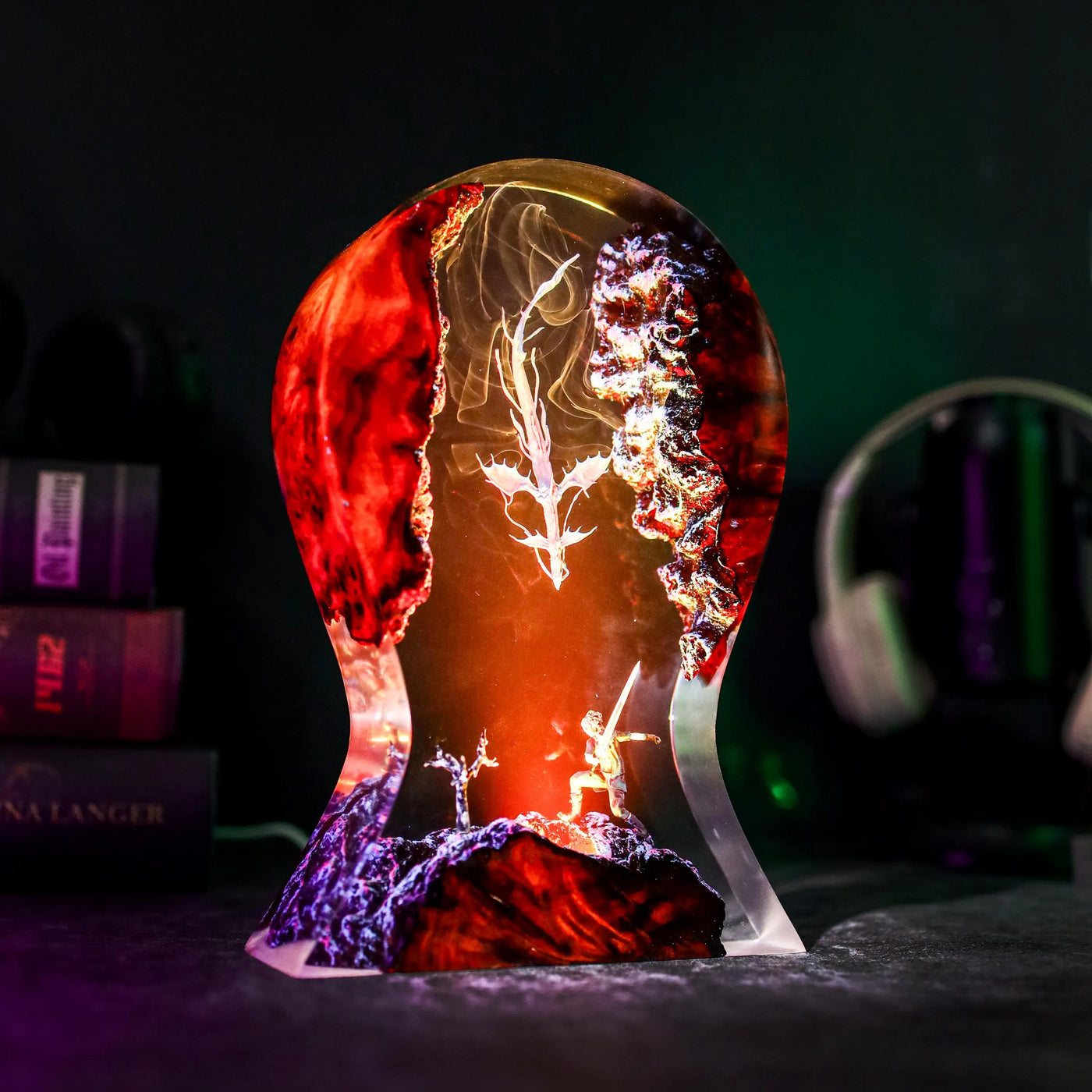 Noctis vs Leviathan Final Fantasy XV Stand Resin Lamp