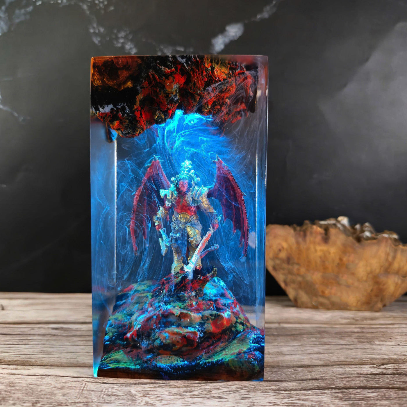 Angron Warhammer 40k Resin Lamp