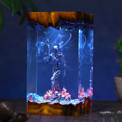 T-800 The Terminator Cyberdyne Systems Model 101 Resin Lamp