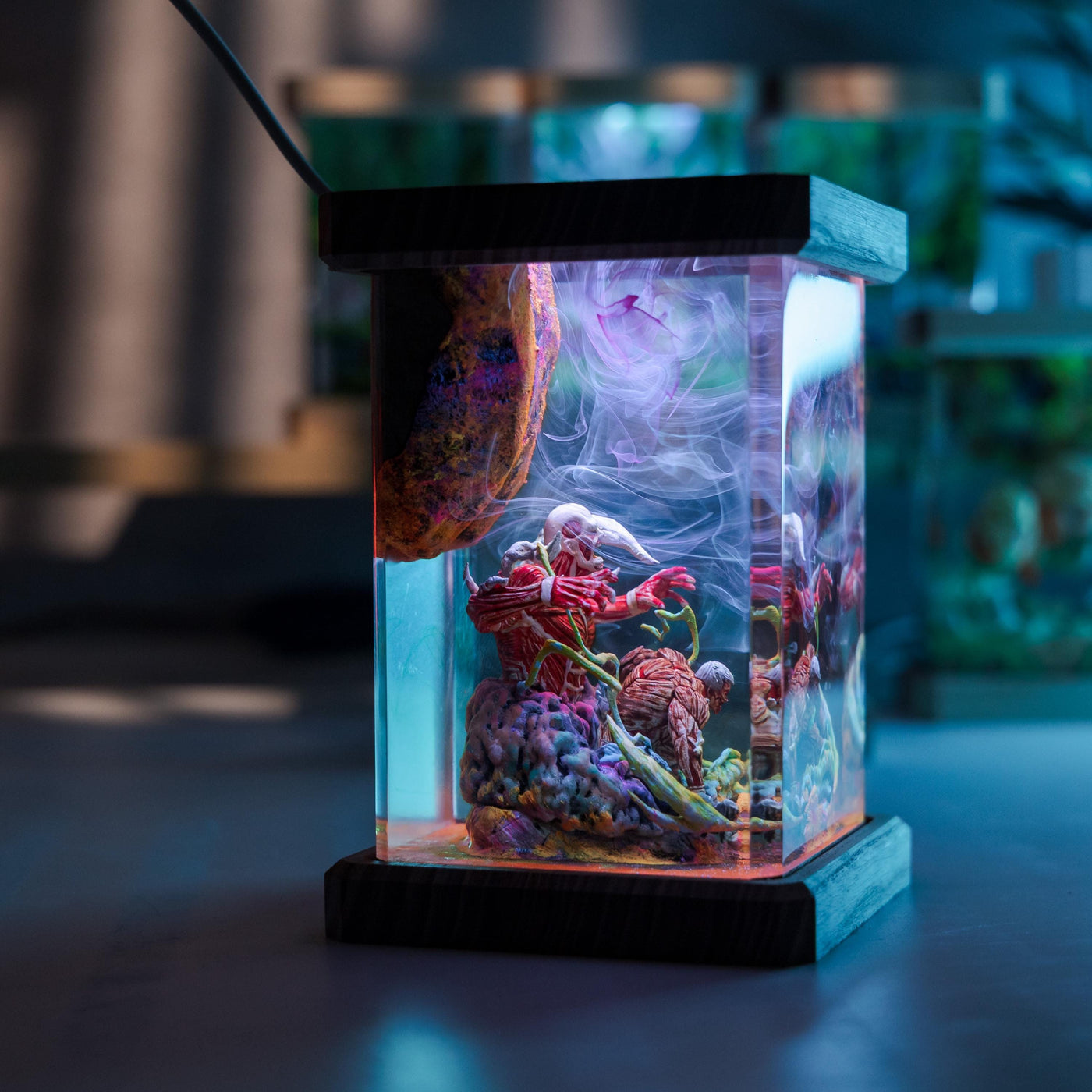 Attack on Titan Colossal & Armored Resin Lamp