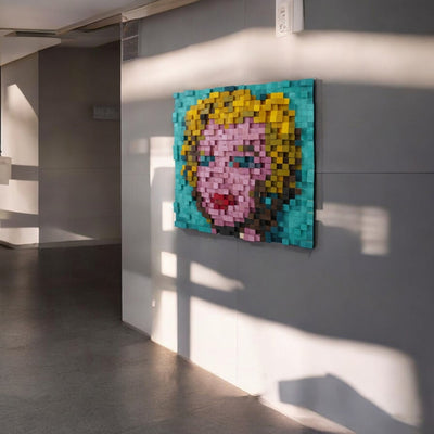 Marilyn Diptych Pixel Wood Art