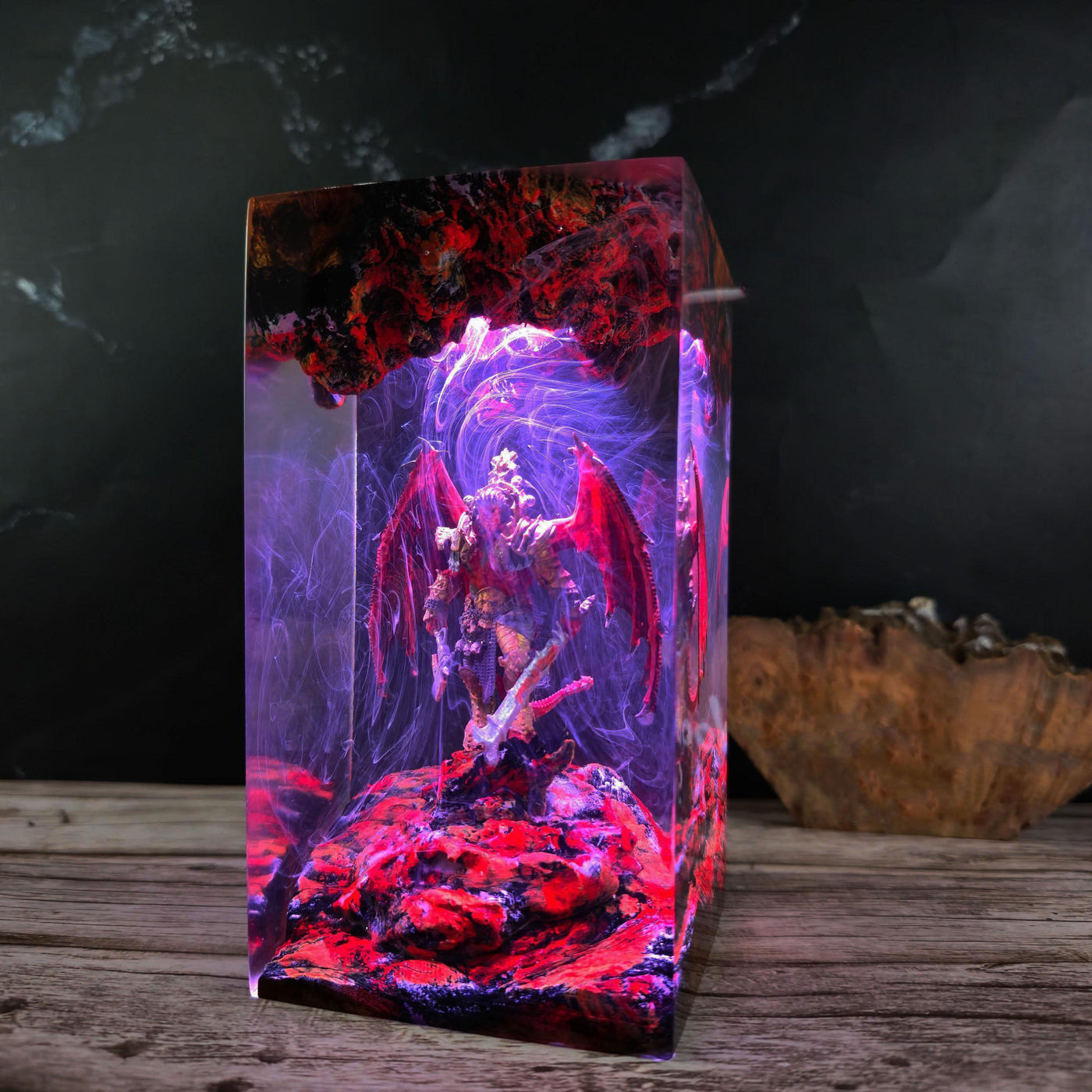 Angron Warhammer 40k Resin Lamp