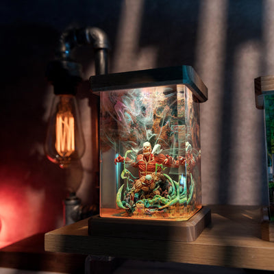 Attack on Titan Colossal & Armored Resin Lamp