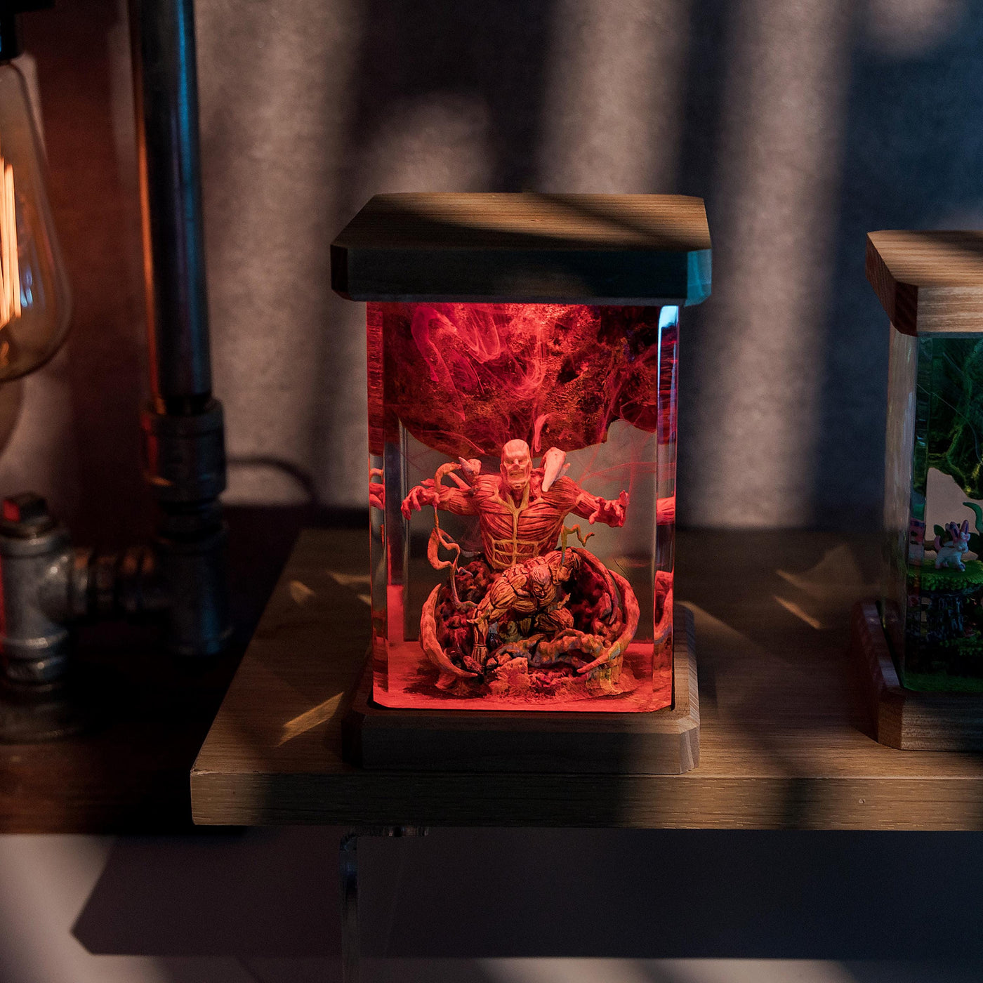 Attack on Titan Colossal & Armored Resin Lamp
