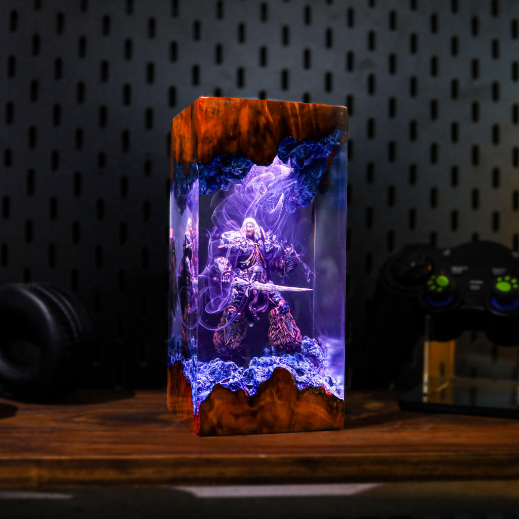 Arthas Menethil Warcraft Epoxy Night Lamp