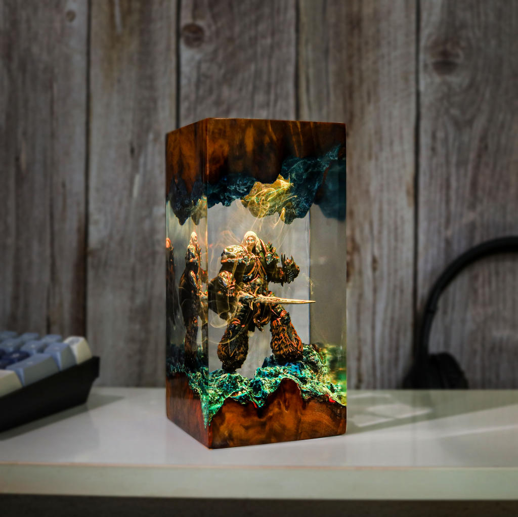 Arthas Menethil Warcraft Epoxy Night Lamp