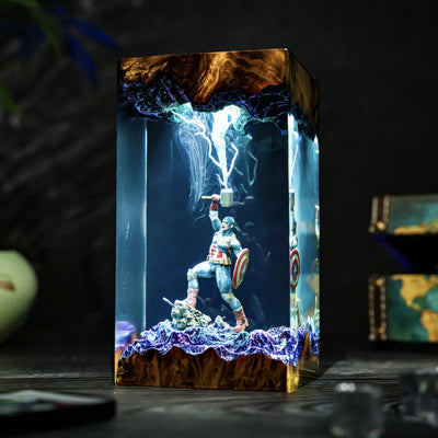 Captain America Resin Lamp Ver 2