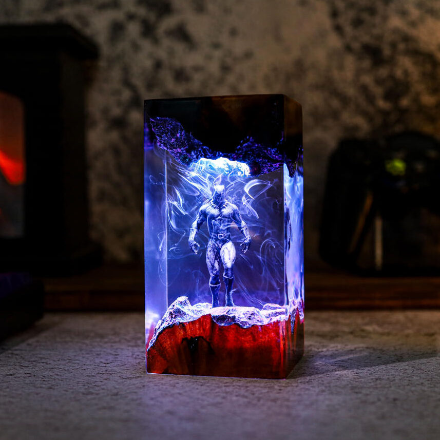 Black Panther Resin Epoxy Night Light