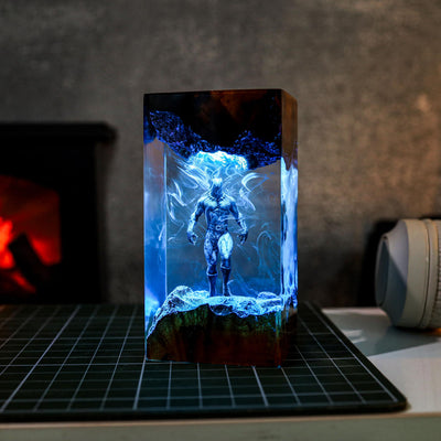 Black Panther Resin Epoxy Night Light