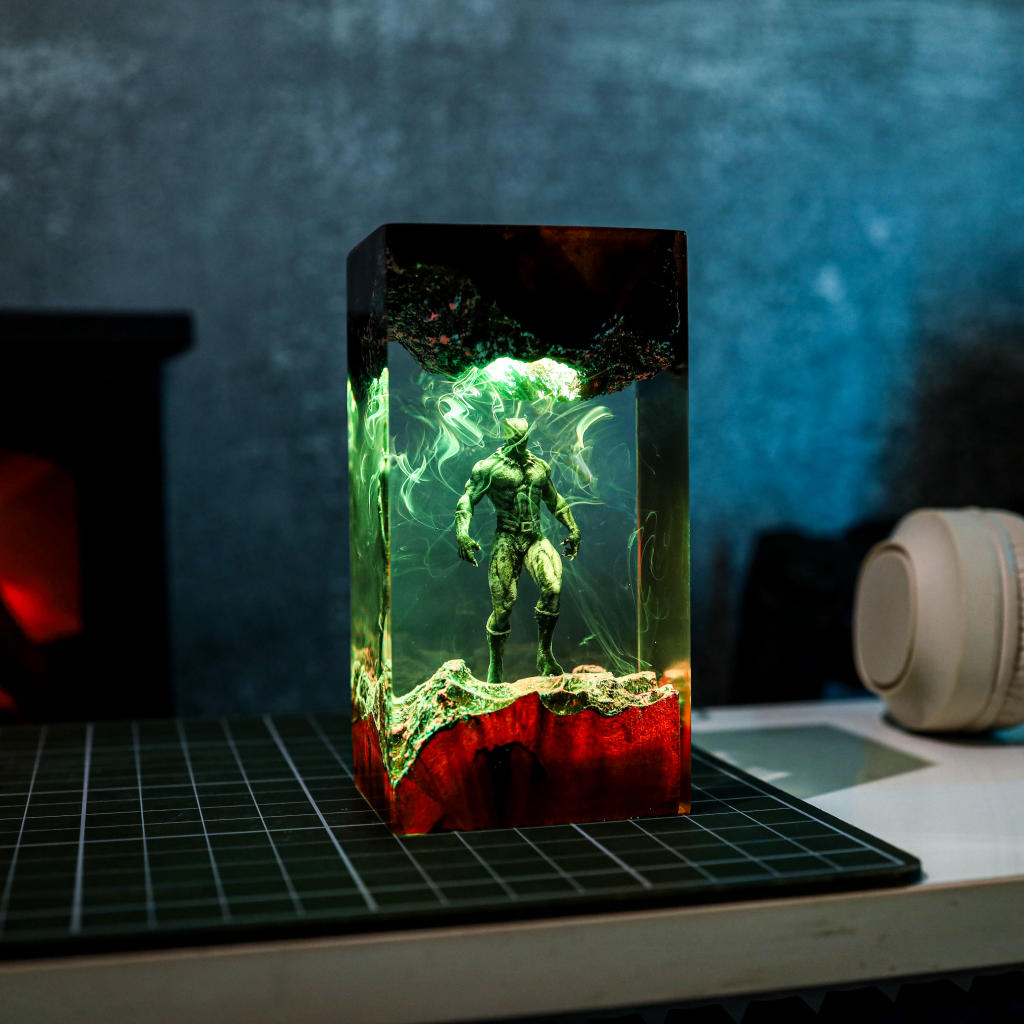 Black Panther Resin Epoxy Night Light