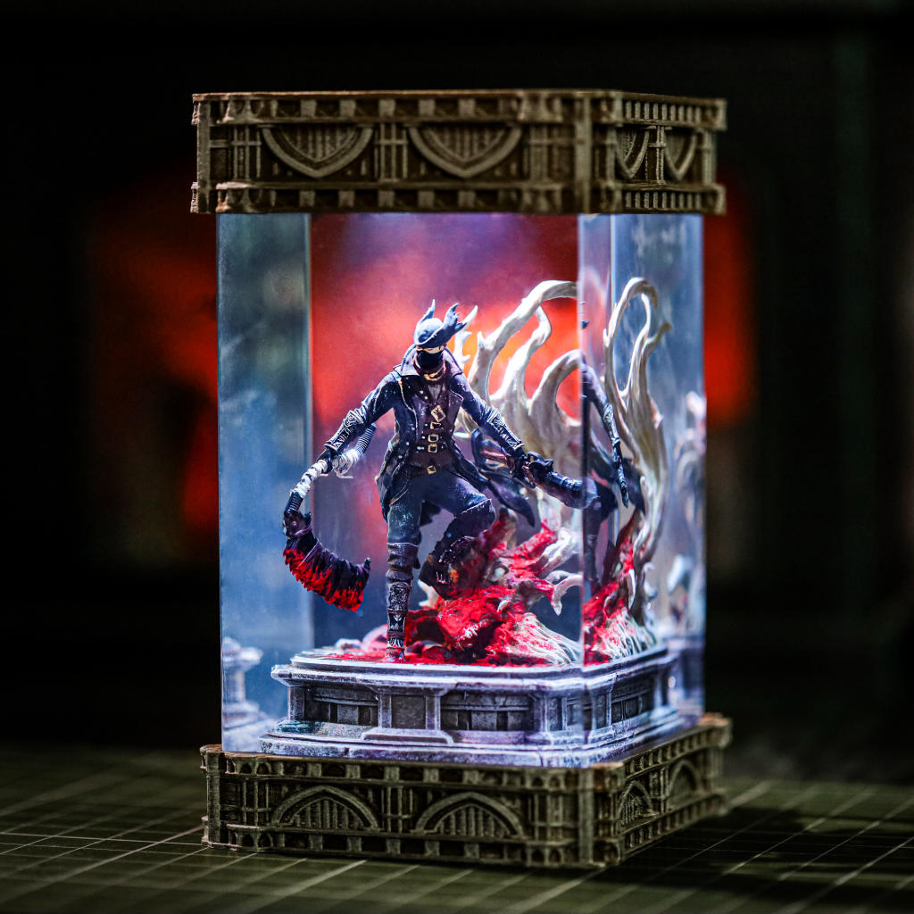 Bloodborne Figma Hunter The Old Hunters Resin Lamp