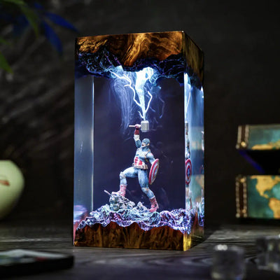 Captain America Resin Lamp Ver 2