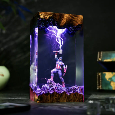 Captain America Resin Lamp Ver 2