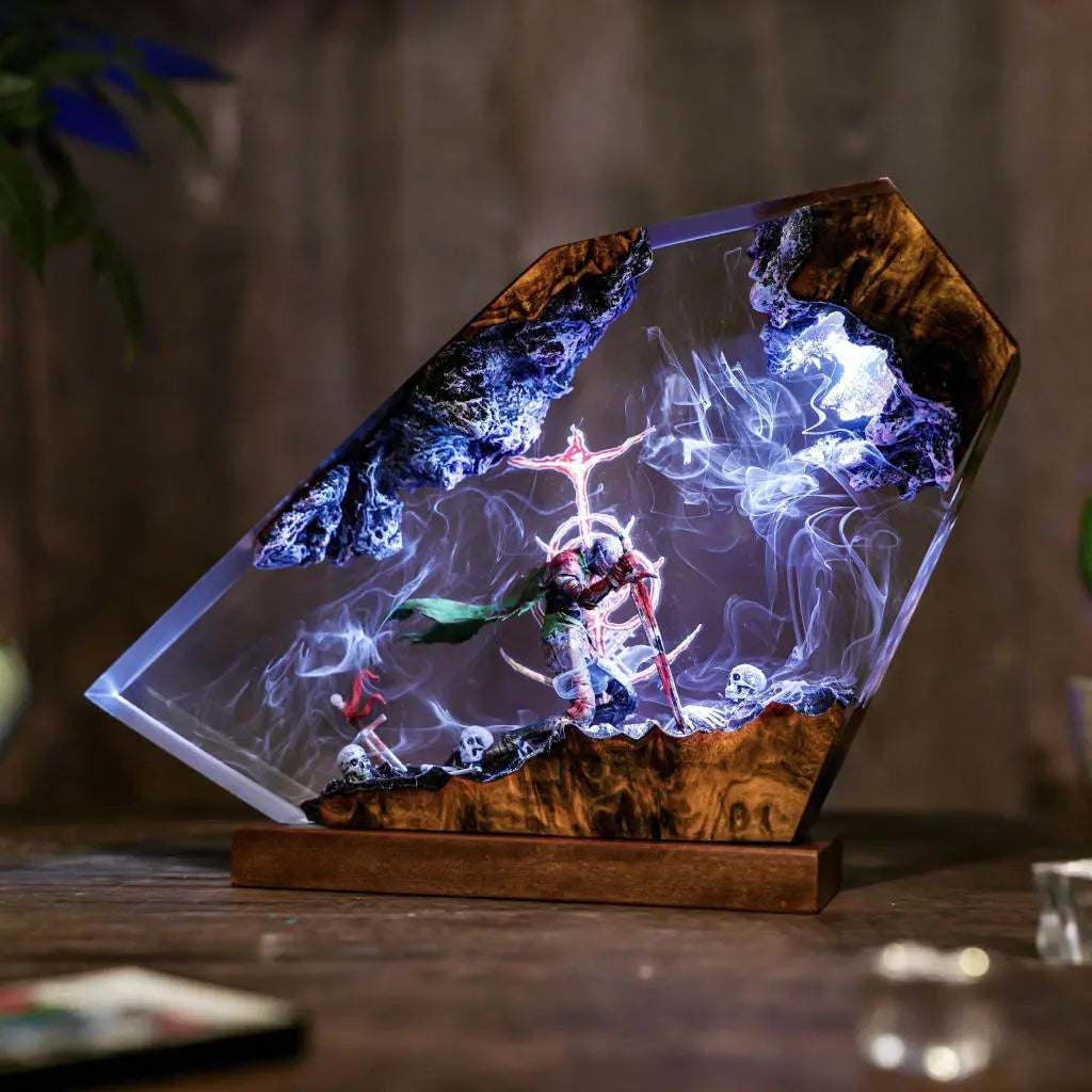 Fallen Knight Elden Ring Resin Lamp