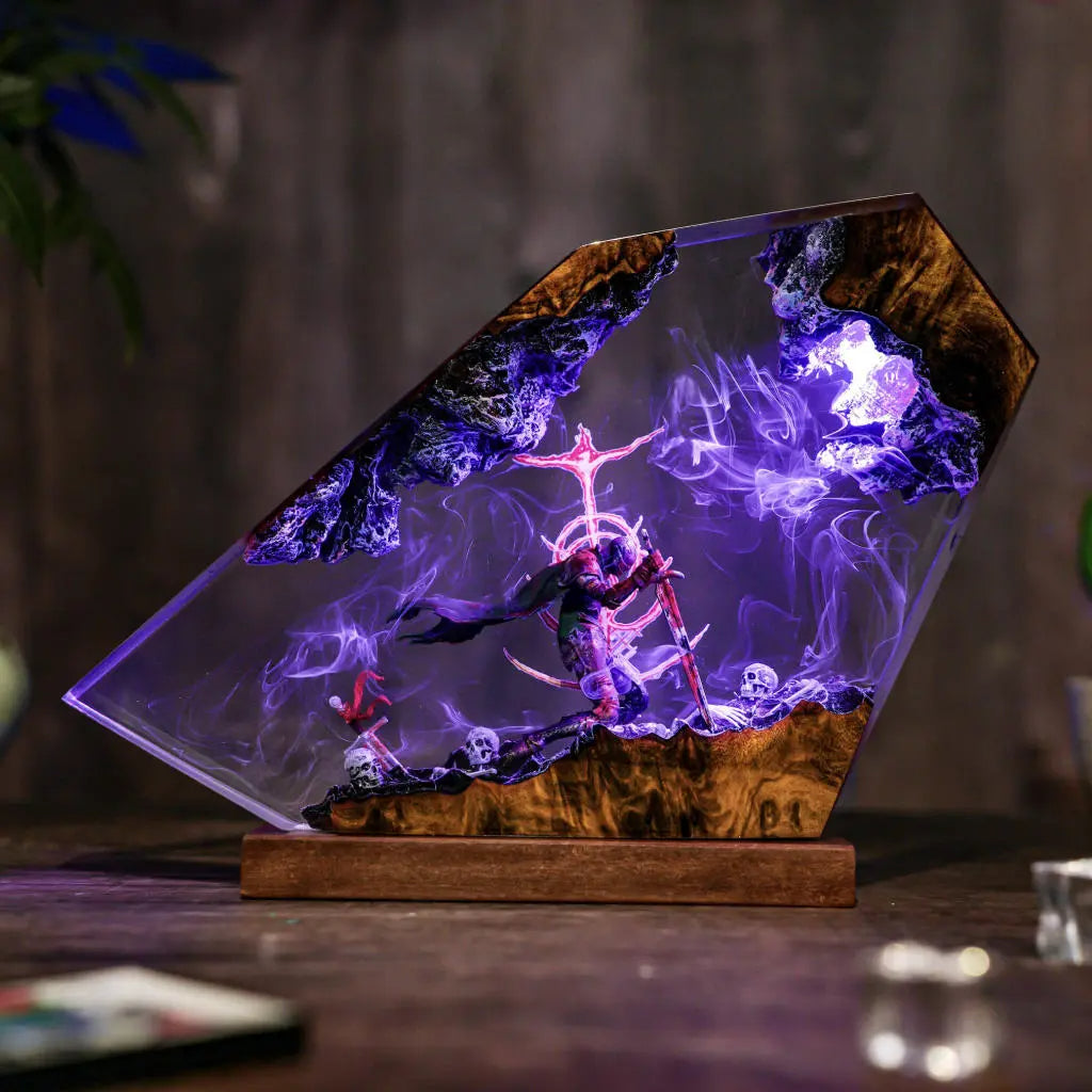 Fallen Knight Elden Ring Resin Lamp