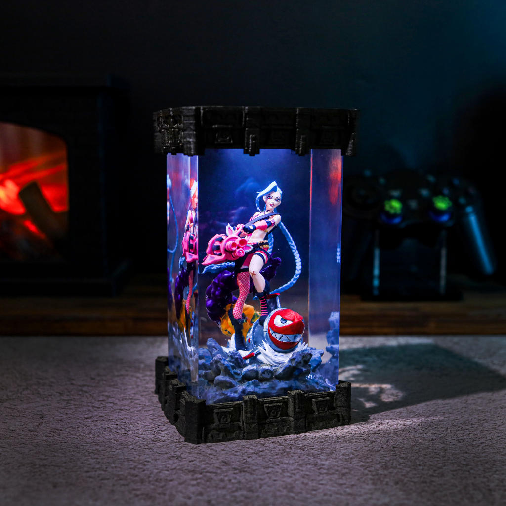 Jinx Arcane  Lol Gaming Epoxy Night Light