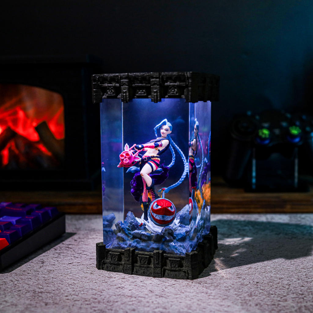 Jinx Arcane  Lol Gaming Epoxy Night Light
