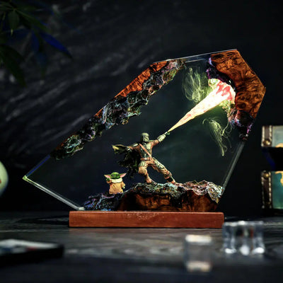 Mandalorian Star Wars Resin Lamp