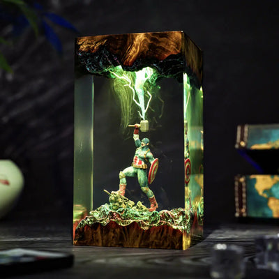 Captain America Resin Lamp Ver 2