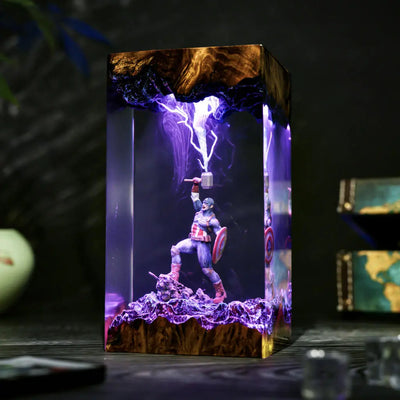 Captain America Resin Lamp Ver 2