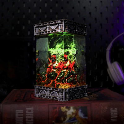 Chainsaw Man and Pochita Resin Lamp