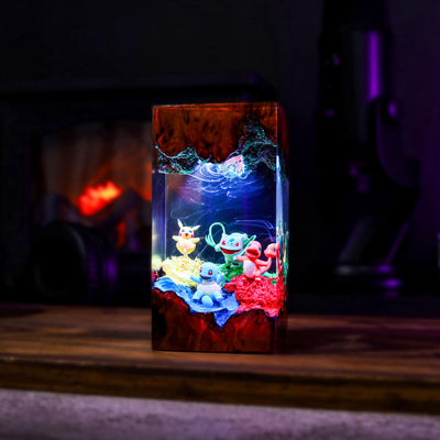 Pokemon Starter Epoxy Night Lamp Ver 2