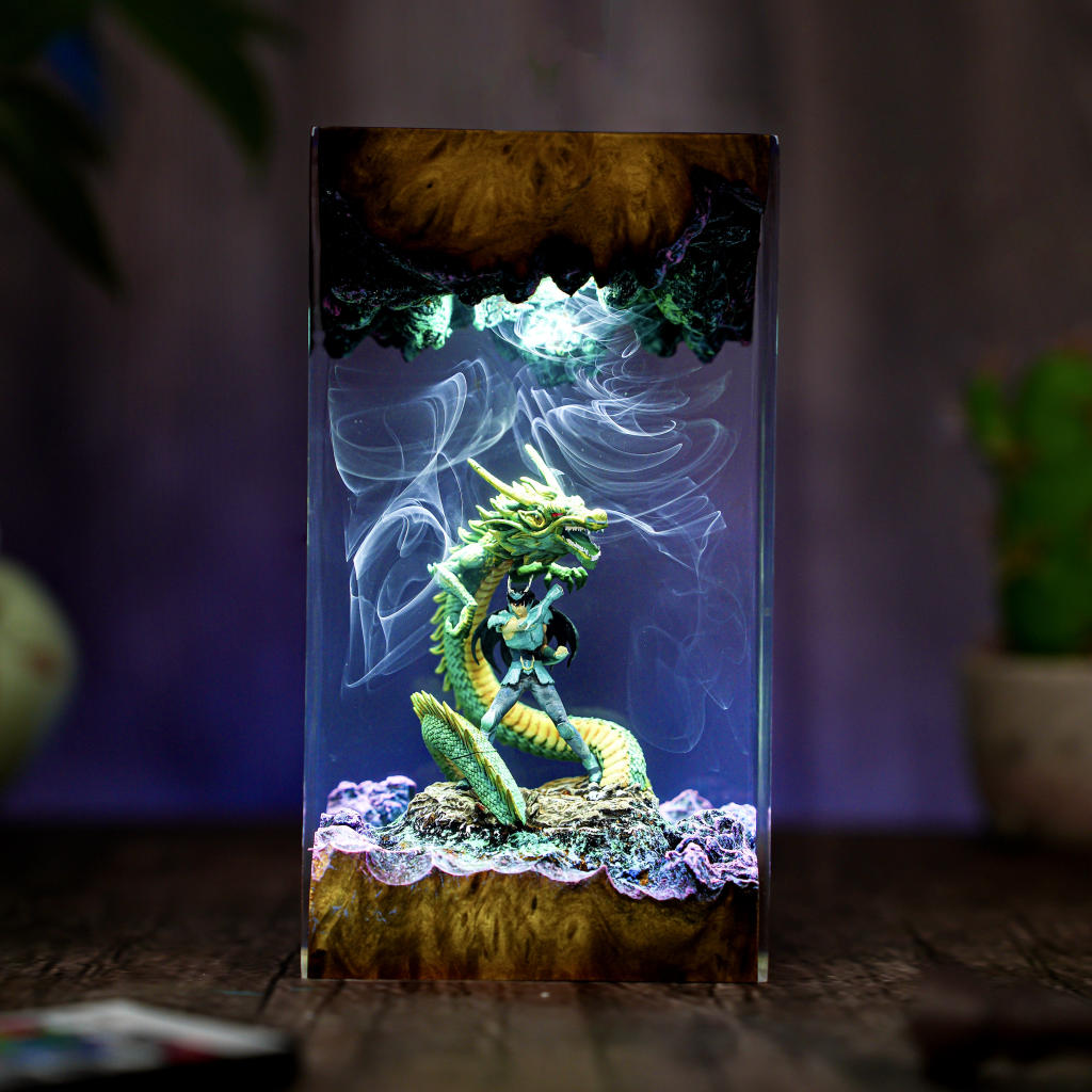 Saint Seiya Dragon Shiryu Resin Lamp