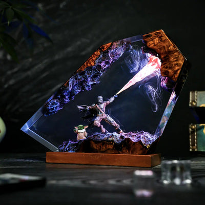 Mandalorian Star Wars Resin Lamp