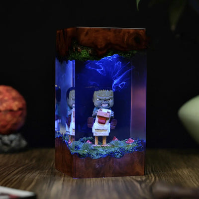 Chicken Jockey Minecraft Resin Lamp