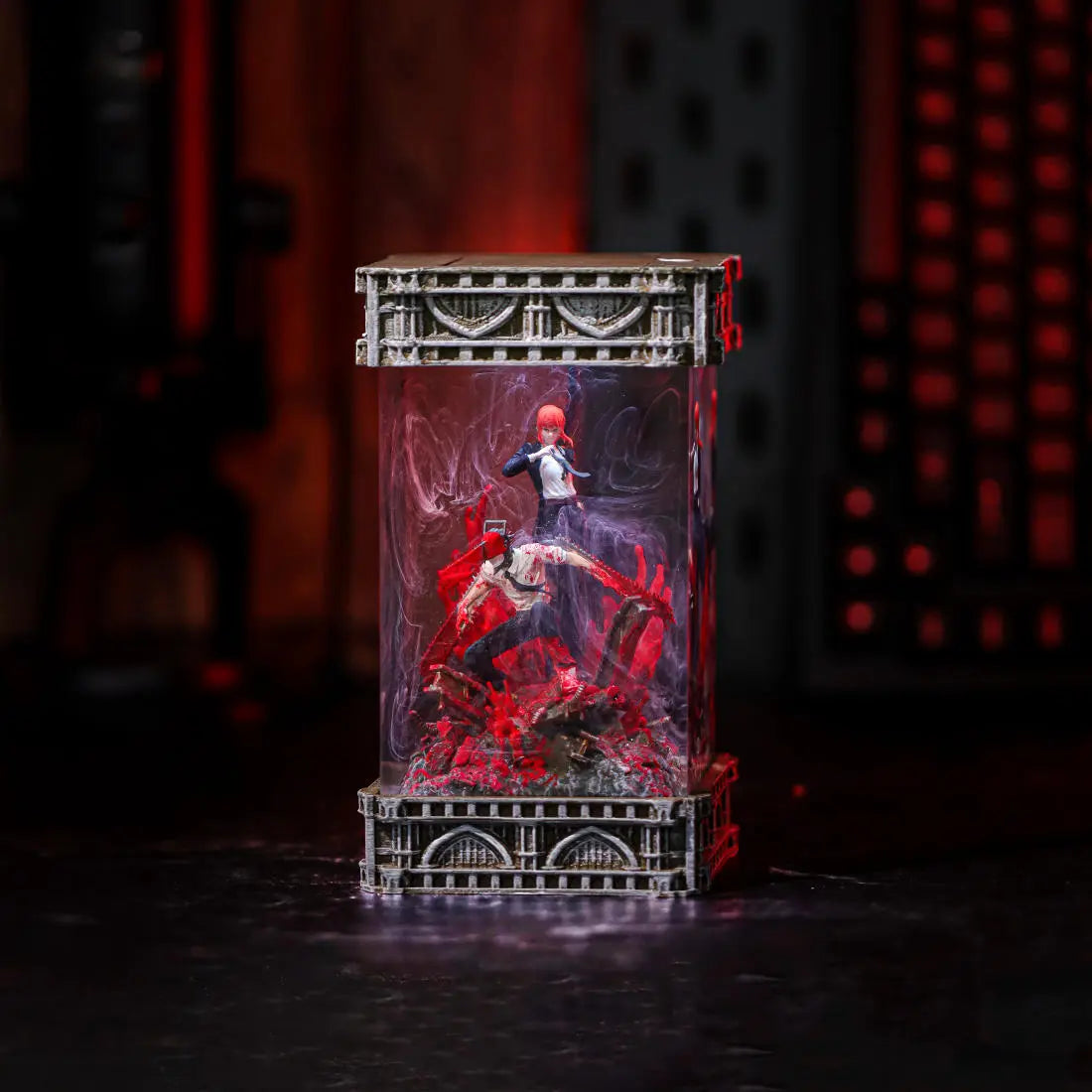 Denji & Makima Chainsaw Man Resin Lamp