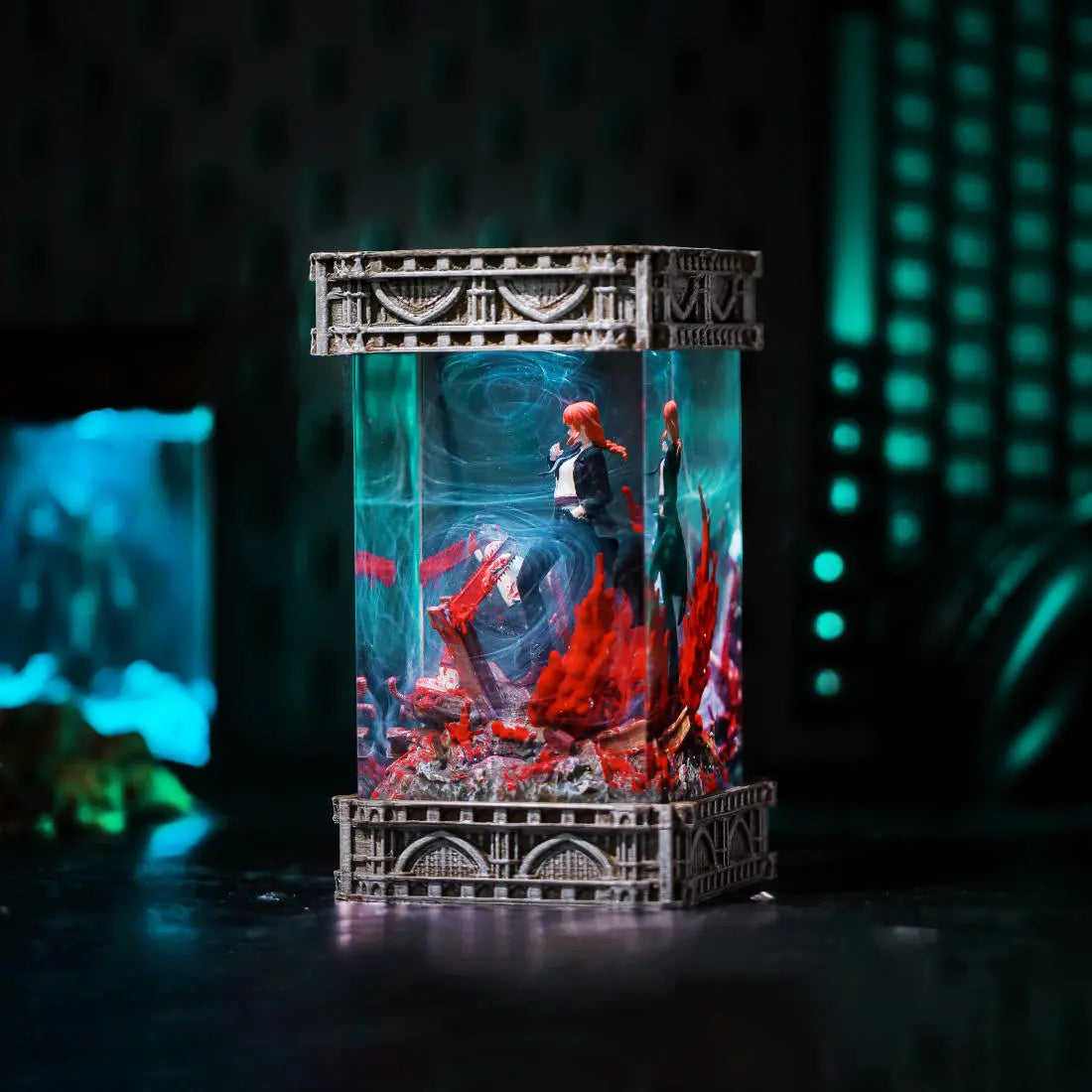 Denji & Makima Chainsaw Man Resin Lamp