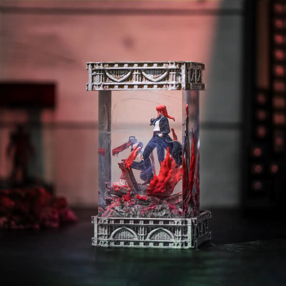 Denji & Makima Chainsaw Man Resin Lamp