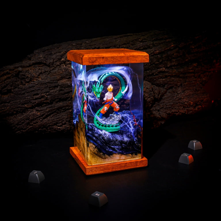 Goku and Shenron Dragon Ball Epoxy Night Light