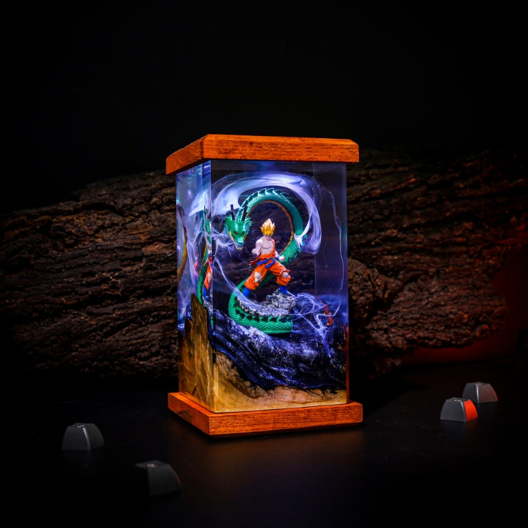 Goku and Shenron Dragon Ball Epoxy Night Light