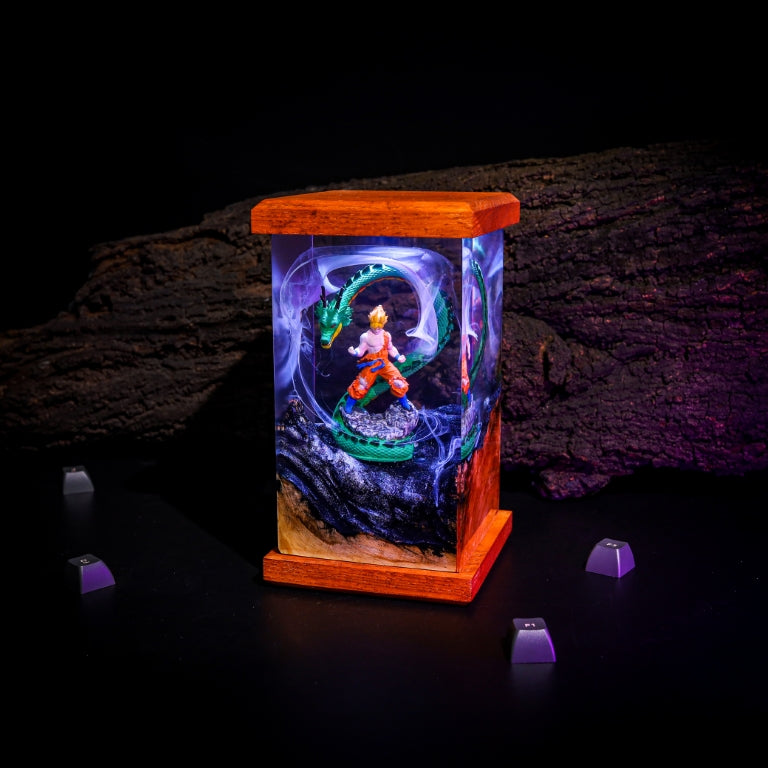 Goku and Shenron Dragon Ball Epoxy Night Light