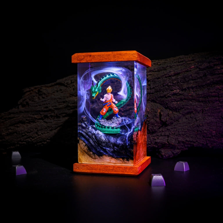 Goku and Shenron Dragon Ball Epoxy Night Light