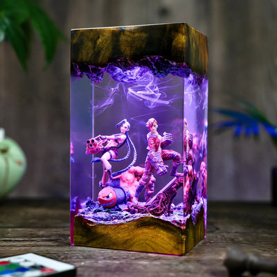 Jinx & Vi League of Legends Resin Lamp