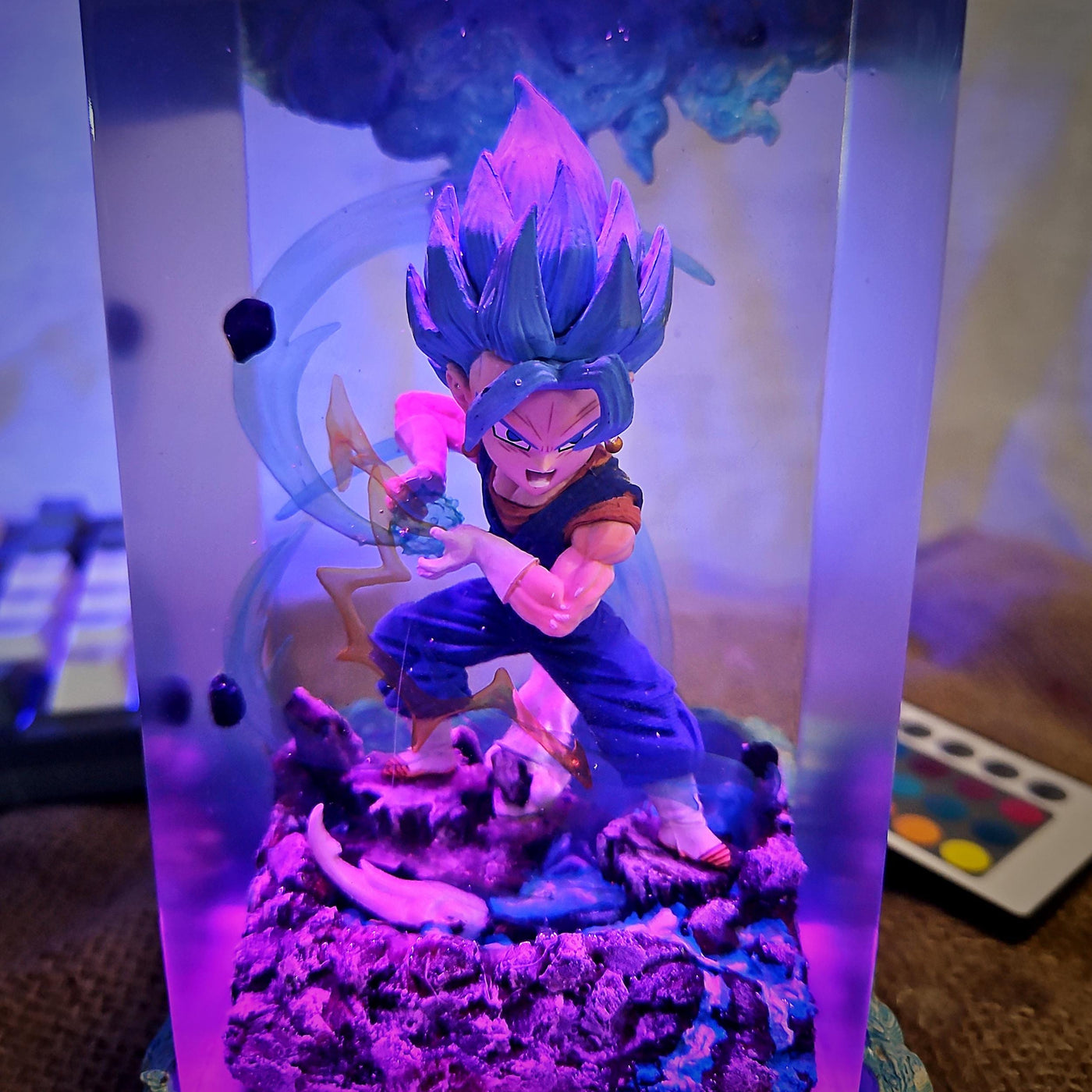 Gogeta Blue Super Saiyan Blue Dragonball Epoxy Night Light