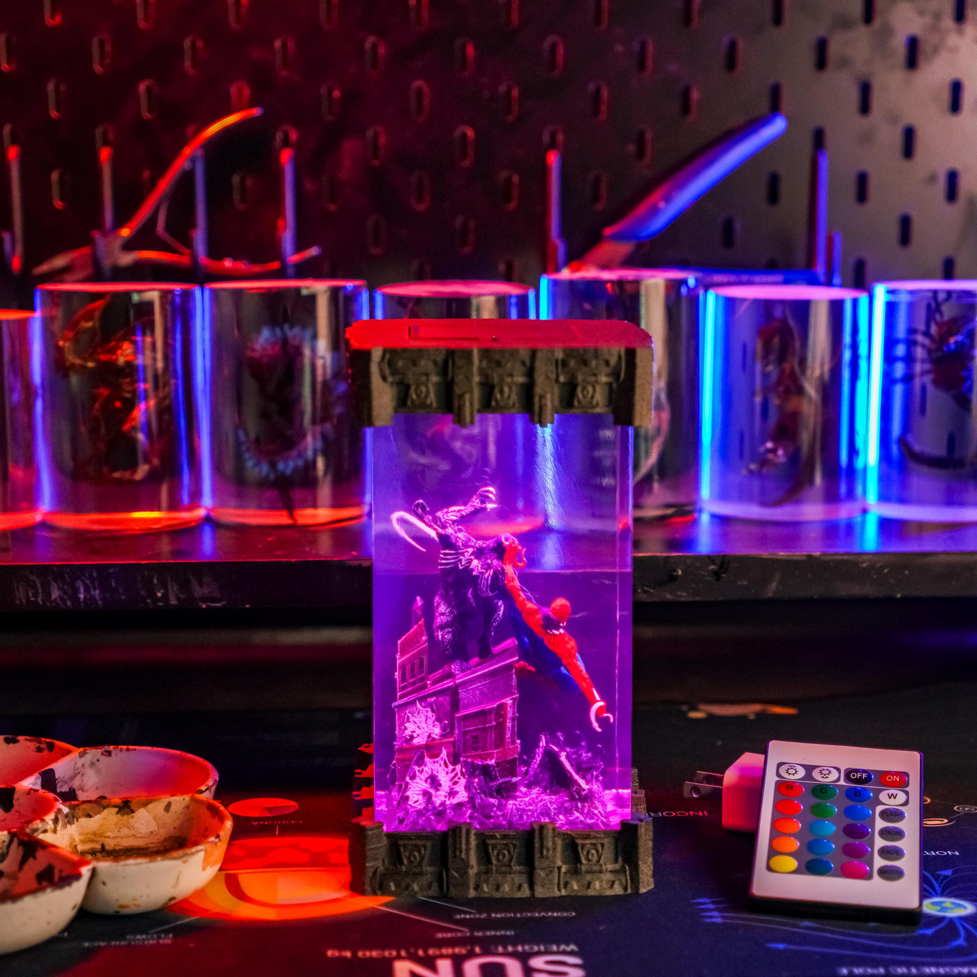 Spiderman x Venom Epoxy Night Light