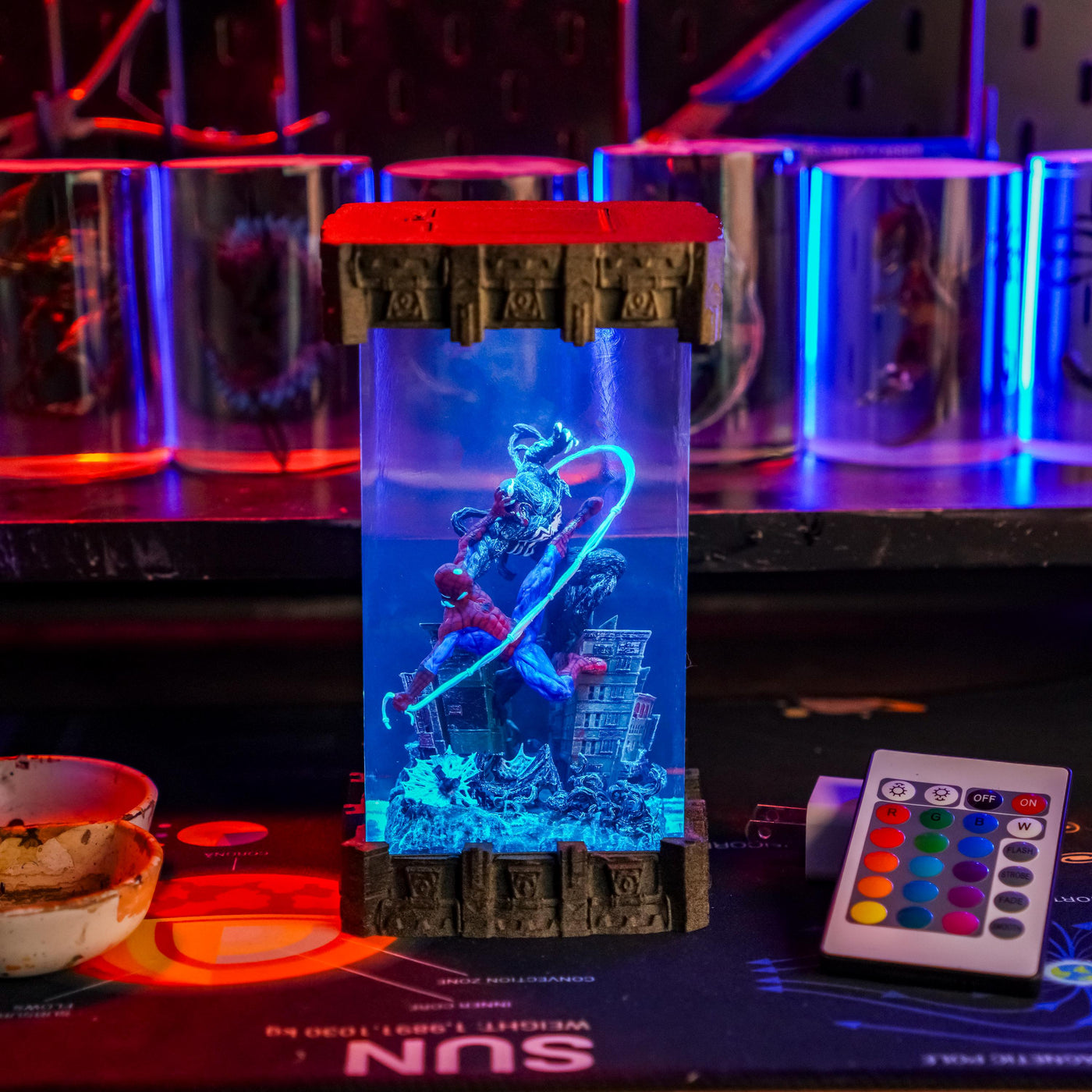 Spiderman x Venom Epoxy Night Light