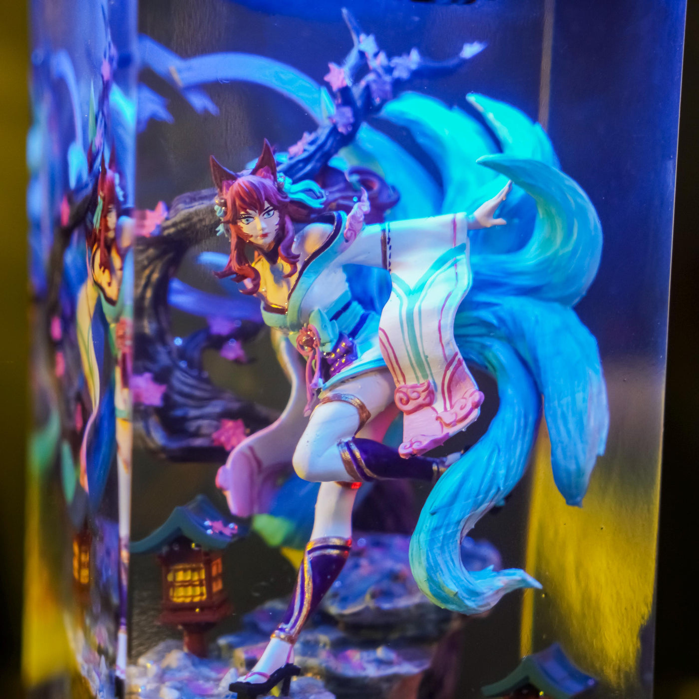 Ahri Lol Gaming Epoxy Night Light