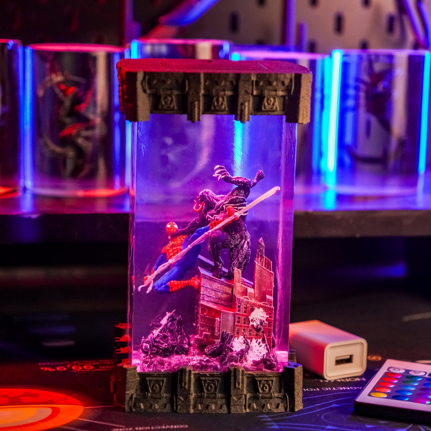 Spiderman x Venom Epoxy Night Light