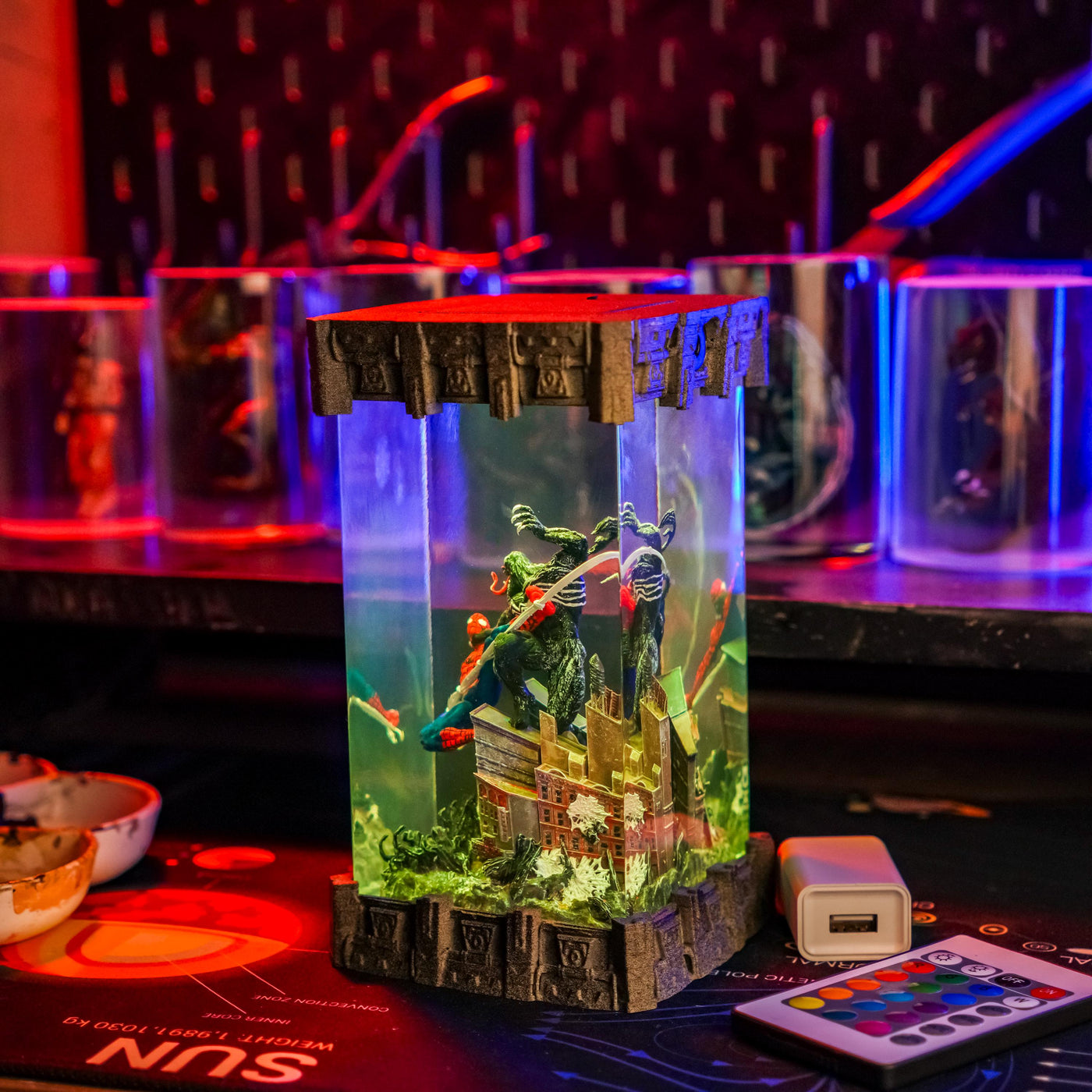 Spiderman x Venom Epoxy Night Light