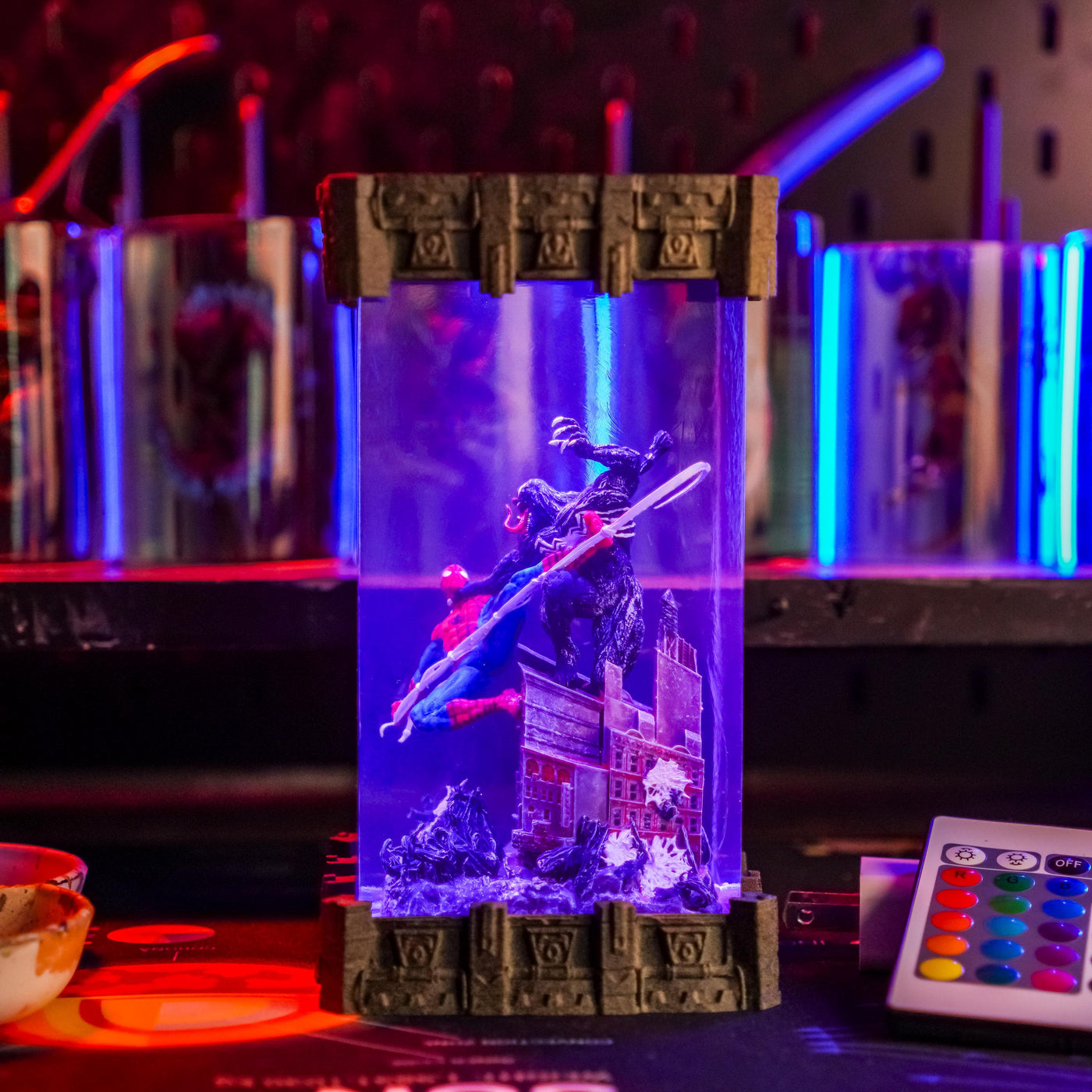 Spiderman x Venom Epoxy Night Light